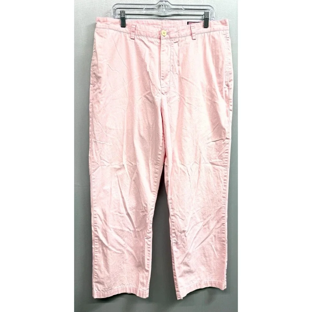 Vineyard Vines Chino Pants Mens 36x30 Pink Cotton Pockets Straight Leg Outdoor